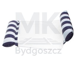 Materac dmuchany hamak wodny fotel krzesło do pływania 120 x 70 cm granatowy
