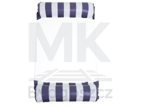 Materac dmuchany hamak wodny fotel krzesło do pływania 120 x 70 cm granatowy Materac dmuchany hamak wodny fotel krzesło do pływania 120 x 70 cm granatowy