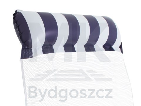 Materac dmuchany hamak wodny fotel krzesło do pływania 120 x 70 cm granatowy Materac dmuchany hamak wodny fotel krzesło do pływania 120 x 70 cm granatowy