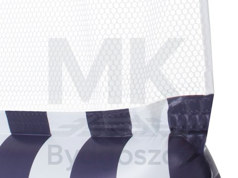 Materac dmuchany hamak wodny fotel krzesło do pływania 120 x 70 cm granatowy Materac dmuchany hamak wodny fotel krzesło do pływania 120 x 70 cm granatowy