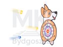 Tarcza Dart z rzutkami piłkami na rzep celowanie rzut do celu corgi