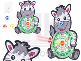 Tarcza Dart z rzutkami piłkami na rzep celowanie rzut do celu zebra