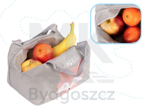 Torba termiczna na lunch jedzenie śniadaniowa izolacyjna lis różowy Torba termiczna na lunch jedzenie śniadaniowa izolacyjna lis różowy