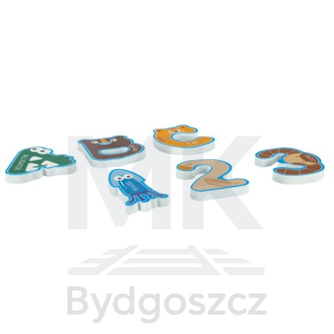 Zabawka wodna dla dzieci naklejki do kąpieli piankowe cyferki literki