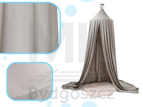 Baldachim kurtyna namiot tipi wiszący szary Baldachim kurtyna namiot tipi wiszący szary