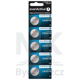 Bateria litowa guzikowa everActive CR2016 blister 5szt
