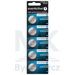Bateria litowa guzikowa everActive CR2025 3V blister 5szt