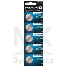 Bateria litowa guzikowa everActive CR2032 blister 5szt