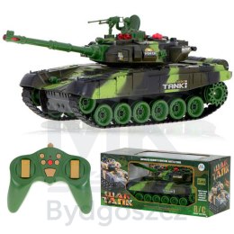 Czołg zdalnie sterowany na pilota RC War Tank 9993 2.4 GHz kamuflaż leśny
