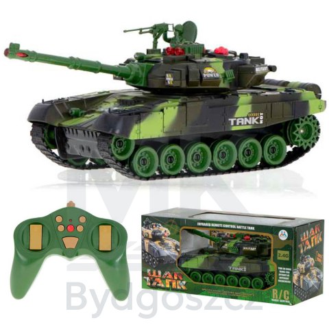 Czołg zdalnie sterowany na pilota RC War Tank 9993 2.4 GHz kamuflaż leśny Czołg zdalnie sterowany na pilota RC War Tank 9993 2.4 GHz kamuflaż leśny
