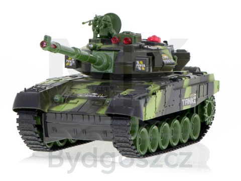 Czołg zdalnie sterowany na pilota RC War Tank 9993 2.4 GHz kamuflaż leśny Czołg zdalnie sterowany na pilota RC War Tank 9993 2.4 GHz kamuflaż leśny