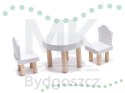 Domek dla lalek drewniany LULILO FLORO boho LED 78cm