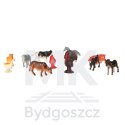 Figurki zwierzęta morskie dzikie zagrodowe dinozaury zestaw mix 48sztuk