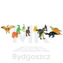 Figurki zwierzęta morskie dzikie zagrodowe dinozaury zestaw mix 48sztuk
