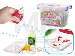 Klej żel kryształowy 3D crystal glue kreatywny zestaw w wiaderku 26el.