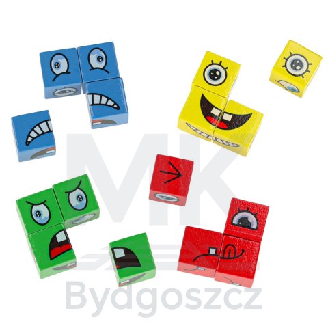 Klocki kreatywne montessori wyzwania zmieniające twarz emocje Klocki kreatywne montessori wyzwania zmieniające twarz emocje