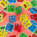 Klocki kreatywne montessori wyzwania zmieniające twarz emocje