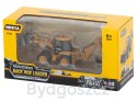 Koparka ładowarka metalowa z ruchomymi łyżkami Die-Cast H-toys 1704 1:50