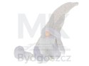 Krasnal skrzat świąteczny z brodą biały 47cm