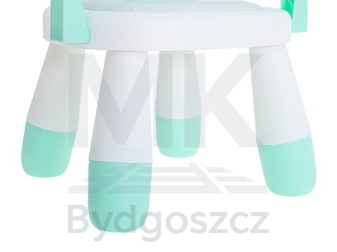 Krzesełko stolik do karmienia i zabawy miętowy Krzesełko stolik do karmienia i zabawy miętowy