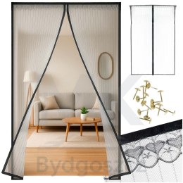 Moskitiera siatka magnetyczna na drzwi 160x230cm CZARNA