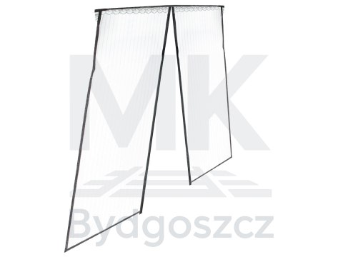 Moskitiera siatka magnetyczna na drzwi 160x230cm CZARNA Moskitiera siatka magnetyczna na drzwi 160x230cm CZARNA