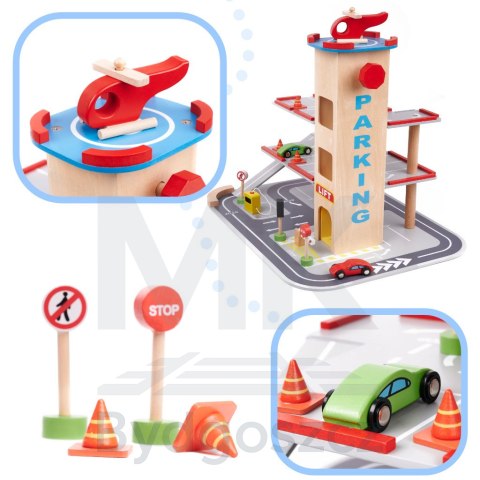 Parking drewniany garaż LULILO BENINO piętrowy Parking drewniany garaż LULILO BENINO piętrowy