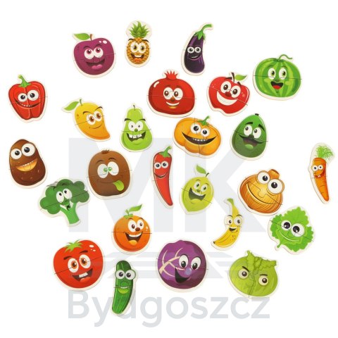 Puzzle w puszce owoce/warzywa 25 puzzli Puzzle w puszce owoce/warzywa 25 puzzli
