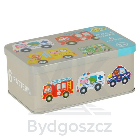 Puzzle w puszce pojazdy 30 puzzli Puzzle w puszce pojazdy 30 puzzli