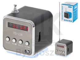 Radio akumulatorowe przenośne głośnik Bluetooth LCD TD-V26