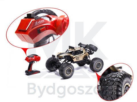 Samochód zdalnie sterowany 2,4GHz 1:8 51cm metal złoty Samochód zdalnie sterowany 2,4GHz 1:8 51cm metal złoty
