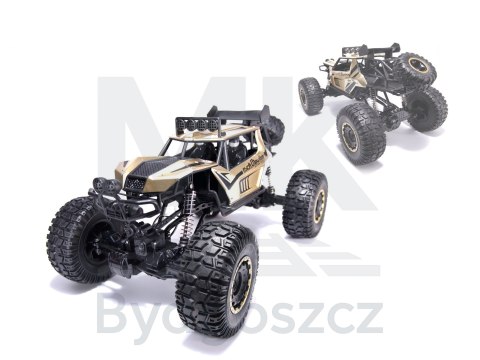 Samochód zdalnie sterowany 2,4GHz 1:8 51cm metal złoty Samochód zdalnie sterowany 2,4GHz 1:8 51cm metal złoty