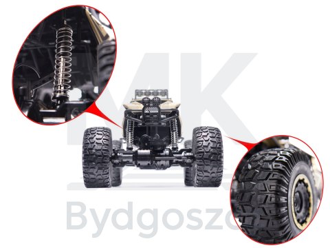 Samochód zdalnie sterowany 2,4GHz 1:8 51cm metal złoty Samochód zdalnie sterowany 2,4GHz 1:8 51cm metal złoty