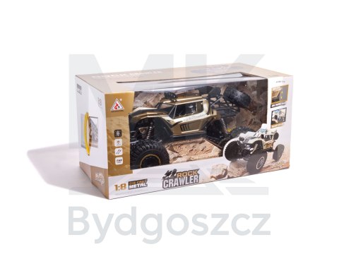 Samochód zdalnie sterowany 2,4GHz 1:8 51cm metal złoty Samochód zdalnie sterowany 2,4GHz 1:8 51cm metal złoty