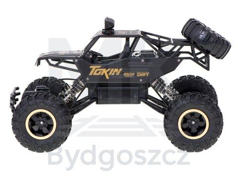 Samochód zdalnie sterowany na pilota RC Rock Crawler 1:12 4WD METAL czarny Samochód zdalnie sterowany na pilota RC Rock Crawler 1:12 4WD METAL czarny