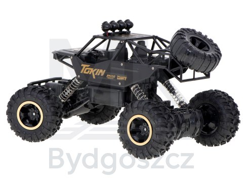 Samochód zdalnie sterowany na pilota RC Rock Crawler 1:12 4WD METAL czarny Samochód zdalnie sterowany na pilota RC Rock Crawler 1:12 4WD METAL czarny