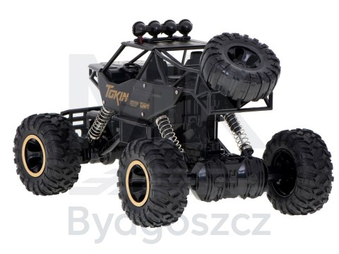 Samochód zdalnie sterowany na pilota RC Rock Crawler 1:12 4WD METAL czarny Samochód zdalnie sterowany na pilota RC Rock Crawler 1:12 4WD METAL czarny