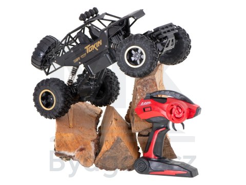Samochód zdalnie sterowany na pilota RC Rock Crawler 1:12 4WD METAL czarny Samochód zdalnie sterowany na pilota RC Rock Crawler 1:12 4WD METAL czarny