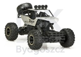 Samochód zdalnie sterowany na pilota RC Rock Crawler 1:12 4WD METAL srebrny