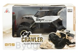 Samochód zdalnie sterowany na pilota RC Rock Crawler 1:12 4WD METAL srebrny
