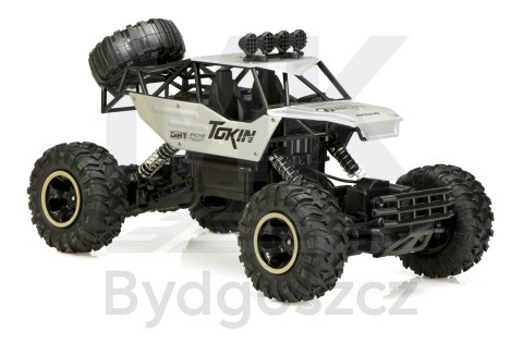 Samochód zdalnie sterowany na pilota RC Rock Crawler 1:12 4WD METAL srebrny Samochód zdalnie sterowany na pilota RC Rock Crawler 1:12 4WD METAL srebrny
