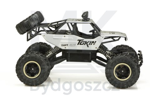 Samochód zdalnie sterowany na pilota RC Rock Crawler 1:12 4WD METAL srebrny Samochód zdalnie sterowany na pilota RC Rock Crawler 1:12 4WD METAL srebrny