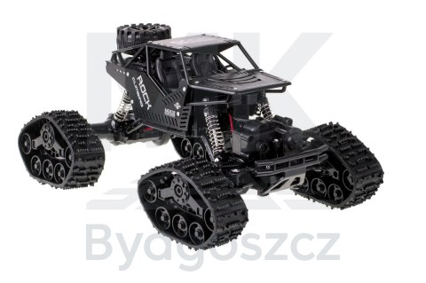 Samochód zdalnie sterowany na pilota RC Rock Crawler 4x4 LHC012 auto 2w1 czarny Samochód zdalnie sterowany na pilota RC Rock Crawler 4x4 LHC012 auto 2w1 czarny