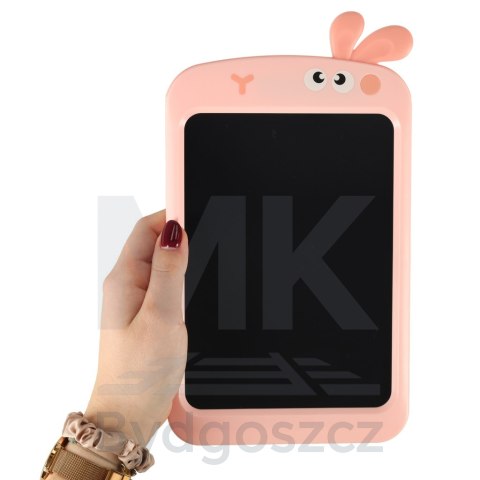 Tablet graficzny do rysowania dla dzieci znikopis tablica ekran LCD 8,5' królik róż Tablet graficzny do rysowania dla dzieci znikopis tablica ekran LCD 8,5' królik róż