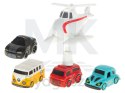 Tor przeszkód interaktywny samochodowy wyścigi parking 4 pojazdy auto autobus radiowóz wóz strażacki helikopter 24x24cm XL