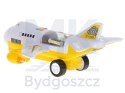 Transporter samolot + 6 aut pojazdy budowlane bok/przód