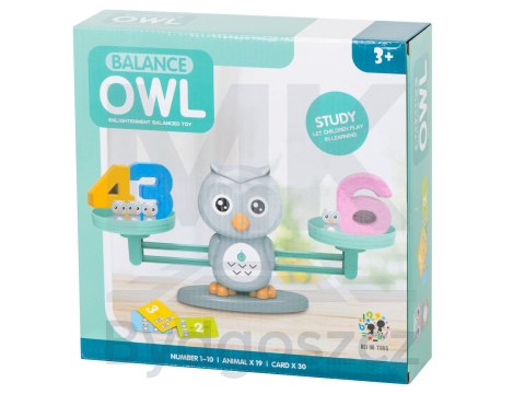 Waga szalkowa edukacyjna nauka liczenia sowa duża