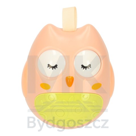 Wańka wstańka sowa sensoryczna kiwajka różowa Wańka wstańka sowa sensoryczna kiwajka różowa