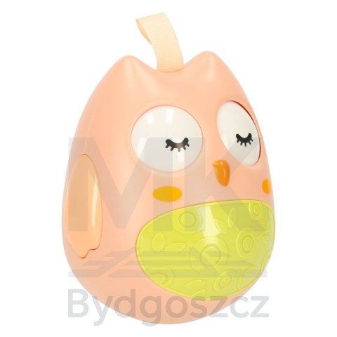Wańka wstańka sowa sensoryczna kiwajka różowa Wańka wstańka sowa sensoryczna kiwajka różowa