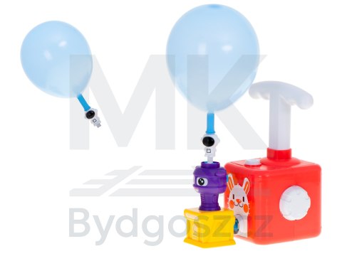 Wyrzutnia balonów samochód aerodynamiczny królik zestaw 23 elementy Wyrzutnia balonów samochód aerodynamiczny królik zestaw 23 elementy